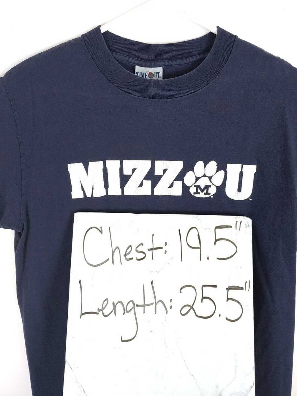 Vintage VTG Men's Blue Mizz U Missouri Tigers Log… - image 7
