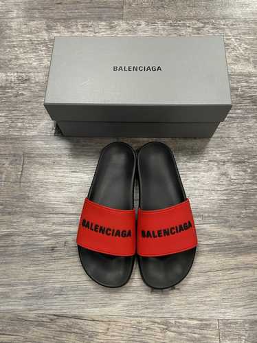 Balenciaga Balenciaga Pool Slide Red/Black