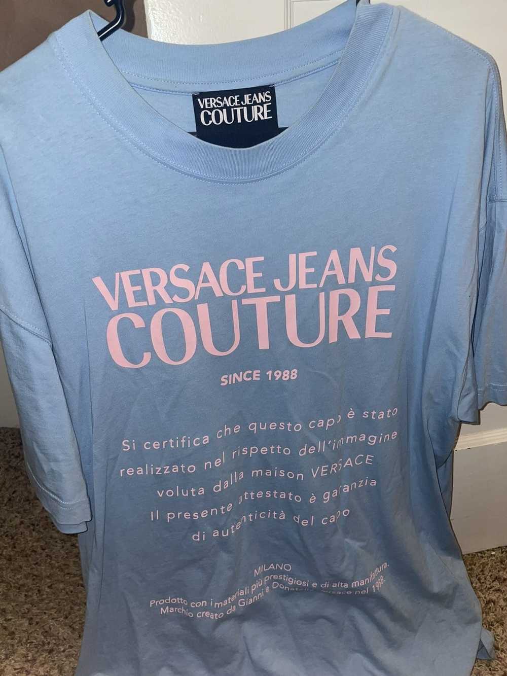 Versace Jeans Couture Baby blue Versace T - image 1