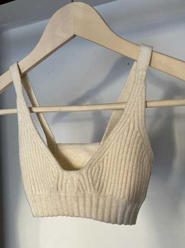 Off-White Off-White Ribbed Knit Bralette