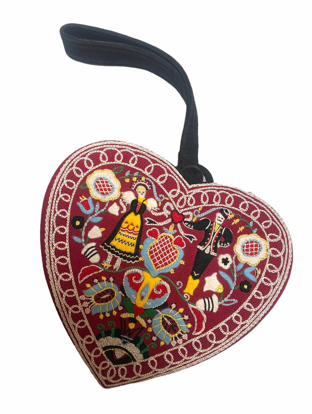 Olympia Le Tan Heart Shaped Embroidered Purse - image 1
