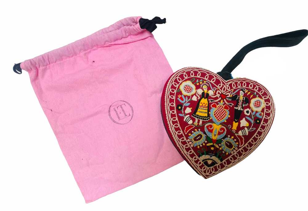 Olympia Le Tan Heart Shaped Embroidered Purse - image 3