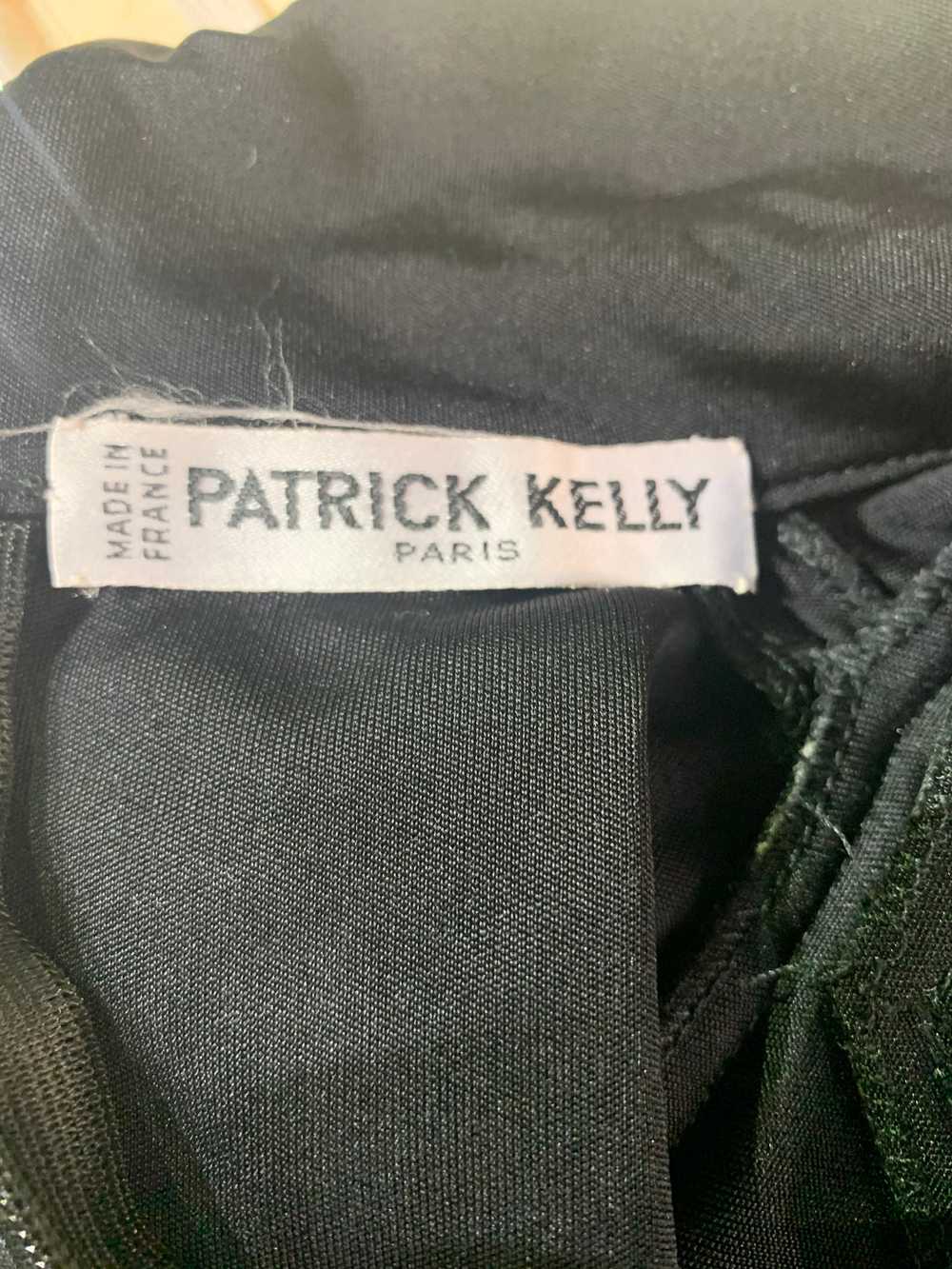 Patrick Kelly 80s Black Jersey Sexy Sheath Dress … - image 4