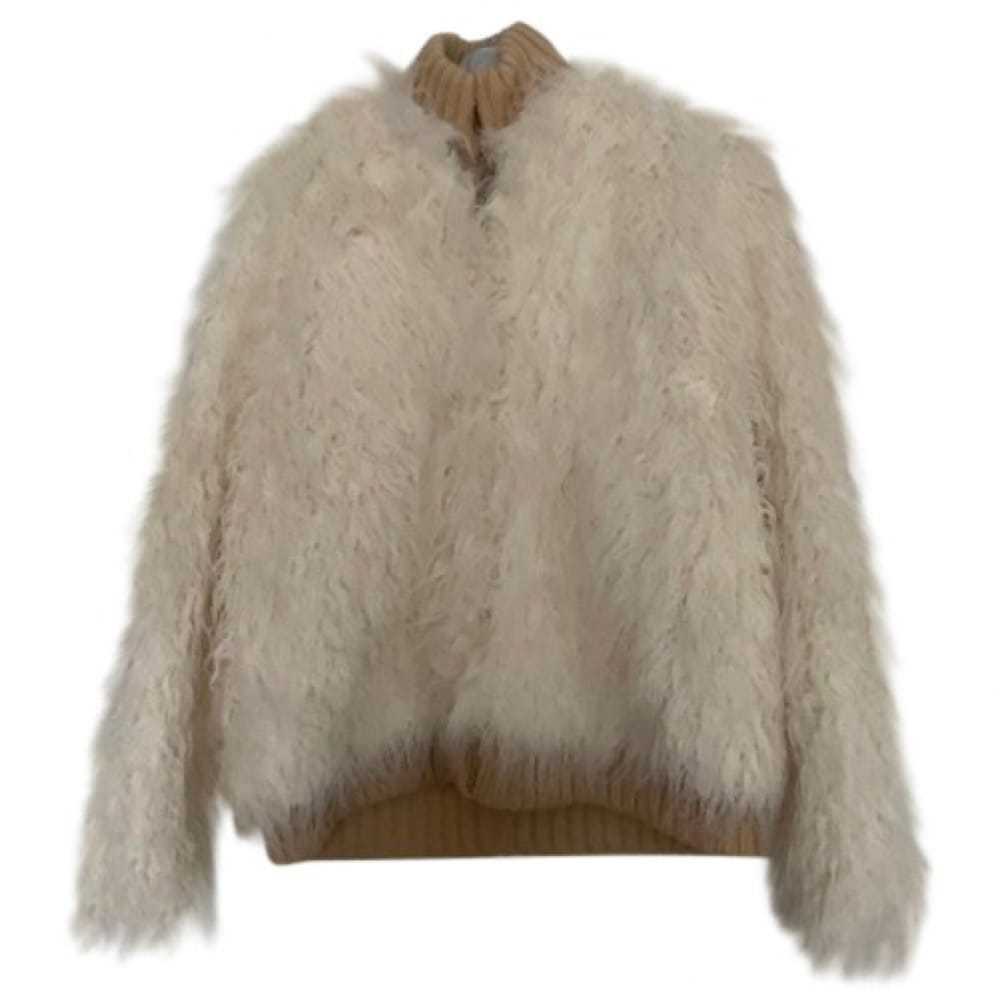 Maje Spring Summer 2021 faux fur biker jacket - image 1