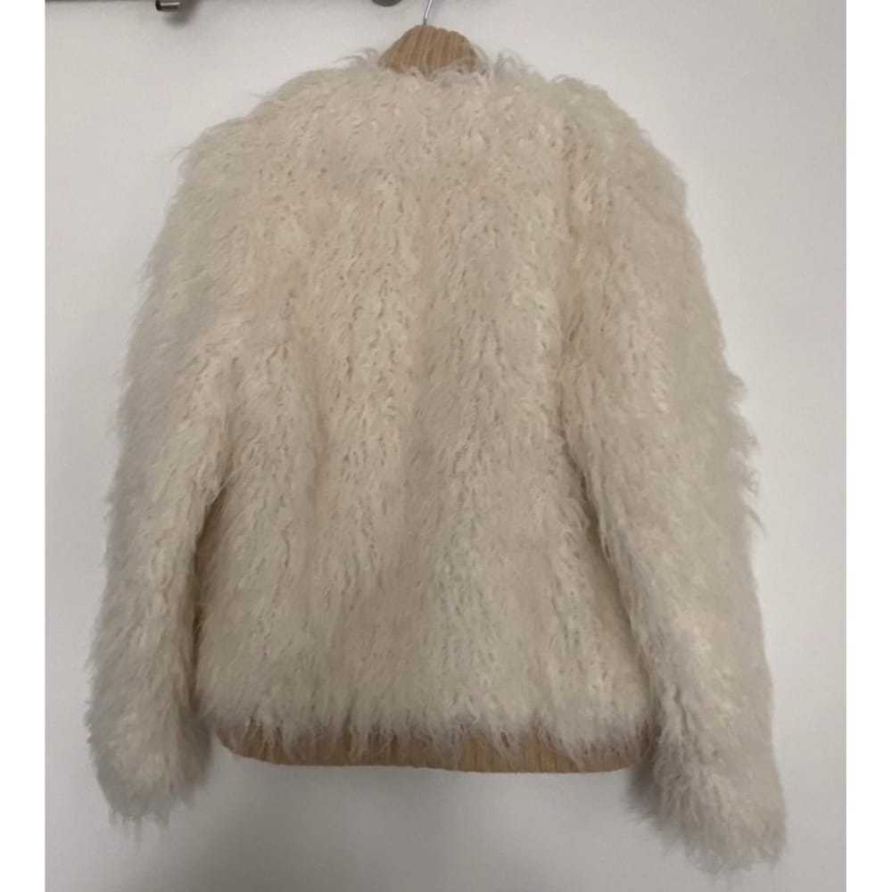 Maje Spring Summer 2021 faux fur biker jacket - image 3