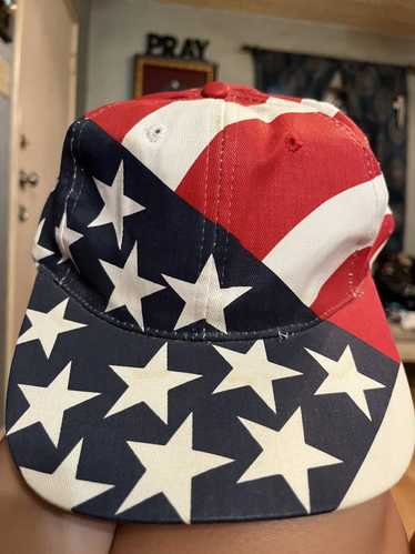 Vintage American flag hat