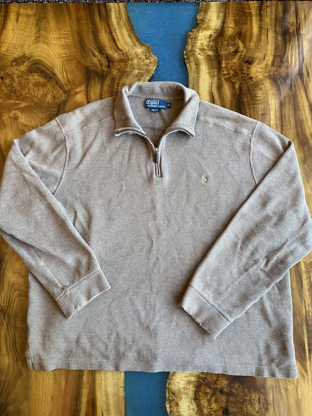 Polo Ralph Lauren × Vintage Vintage brown Polo 1/… - image 1