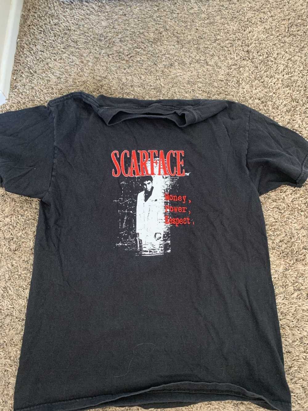 Vintage 90s Scarface Al Pacino Embroidered Tee - image 1