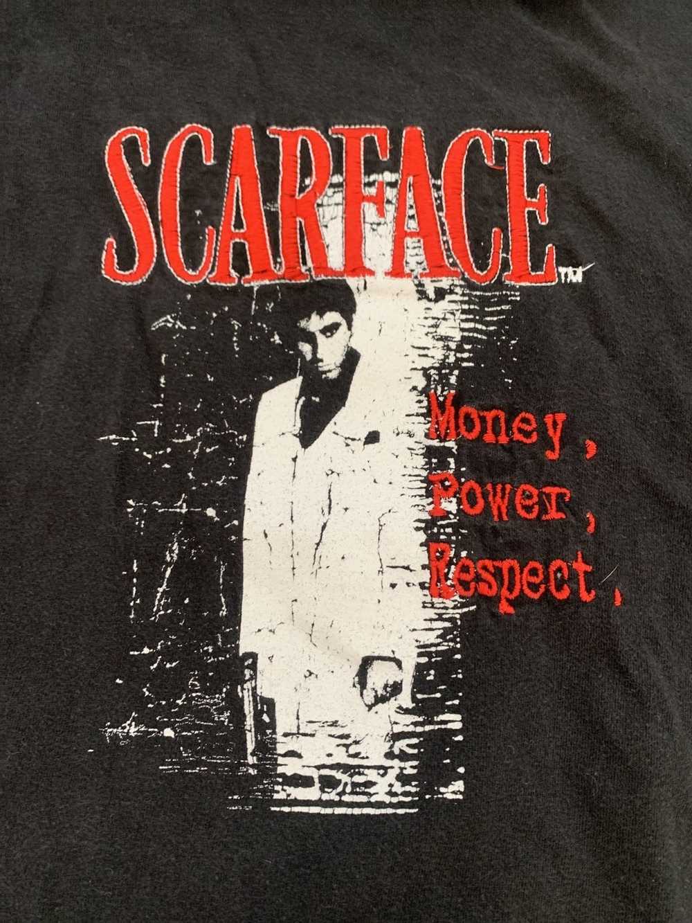 Vintage 90s Scarface Al Pacino Embroidered Tee - image 2