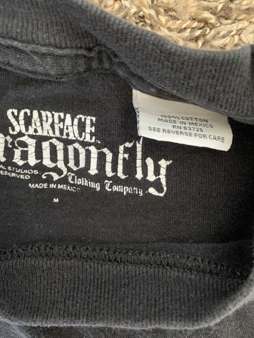 Vintage 90s Scarface Al Pacino Embroidered Tee - image 3