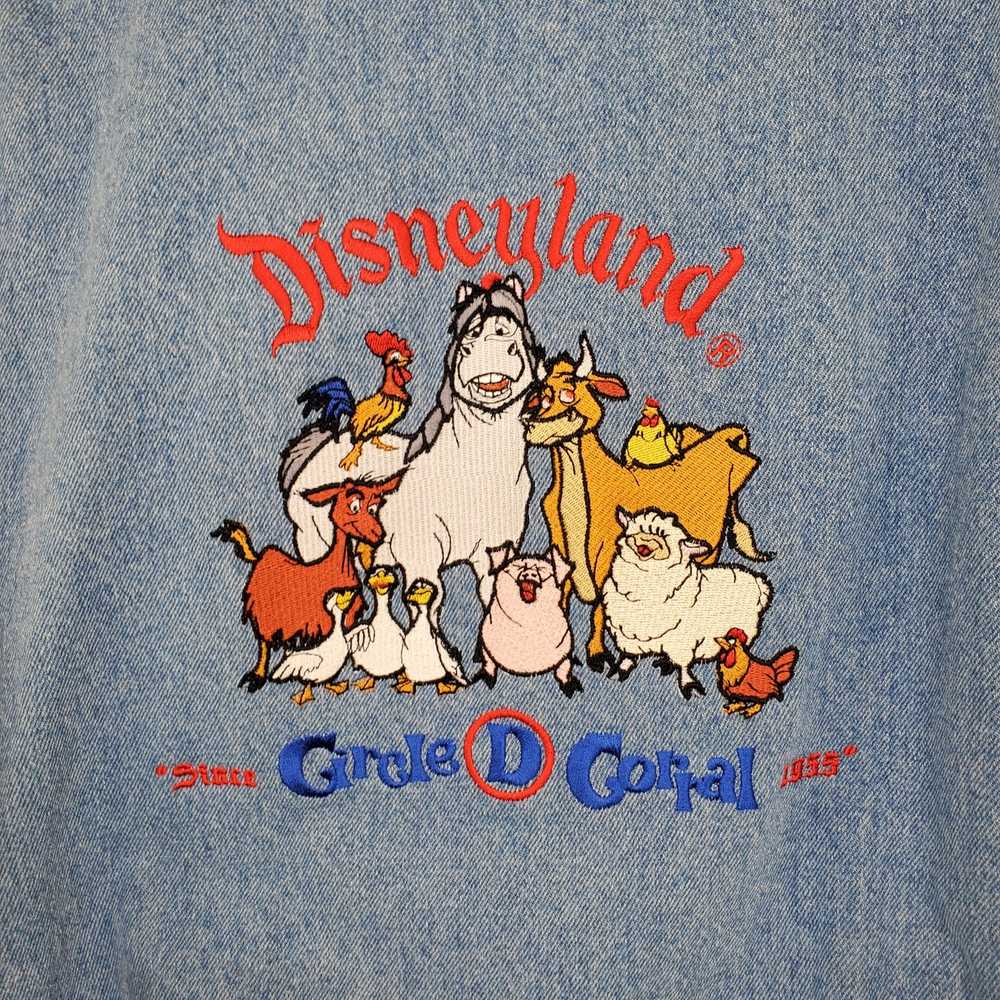 Disney VTG Disney Circle D Corral Embroidered Den… - image 7