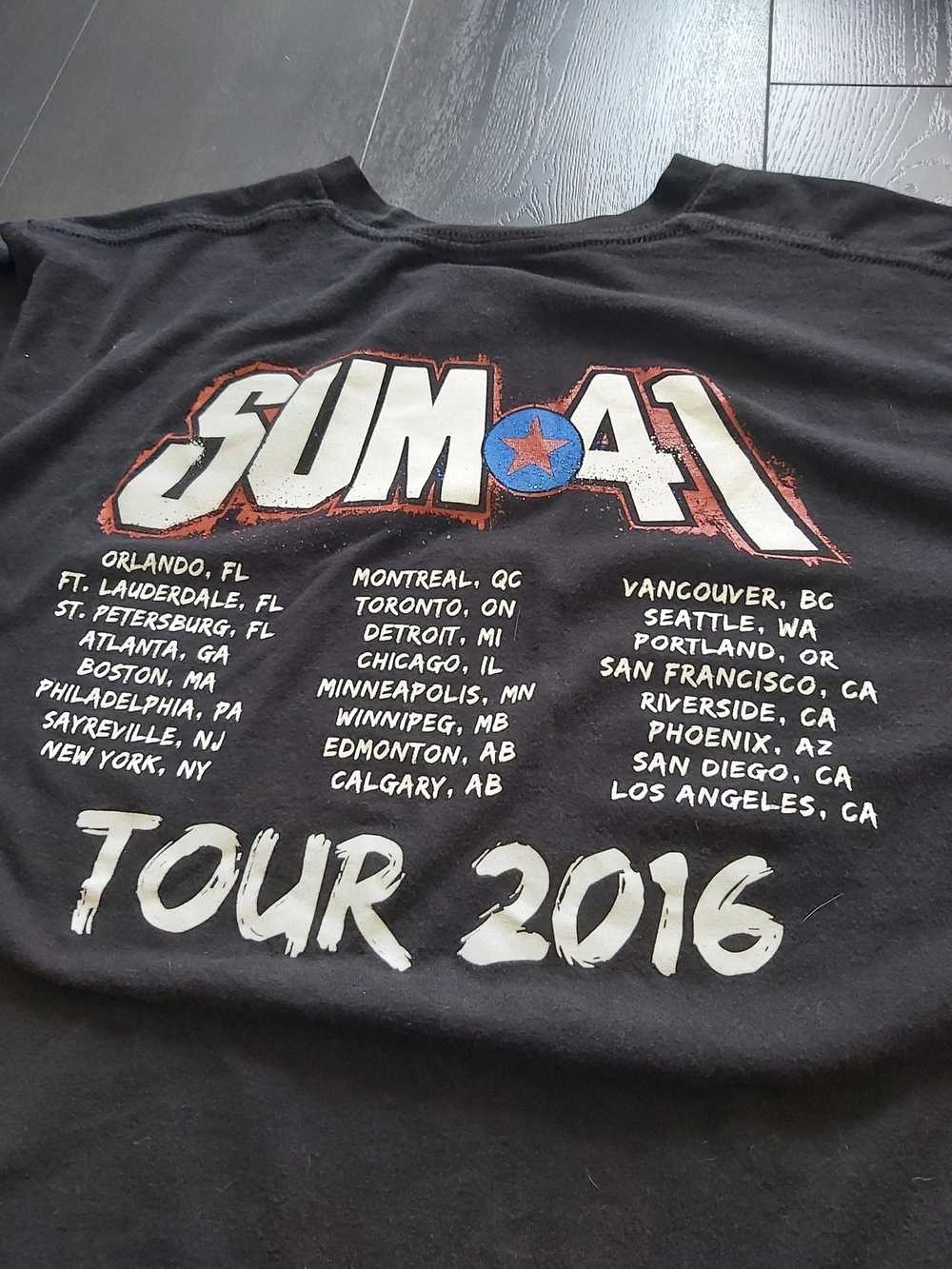 Band Tees × Streetwear × Tour Tee Sum 41 Tour Tee… - image 5