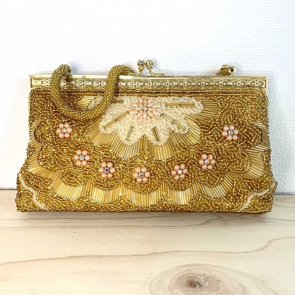 Japanese Brand Gamaguchi bead bag Handbag accesso… - image 1