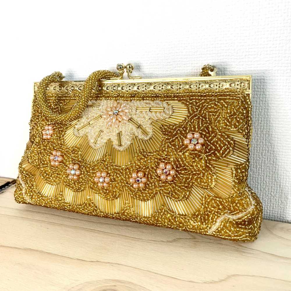 Japanese Brand Gamaguchi bead bag Handbag accesso… - image 3