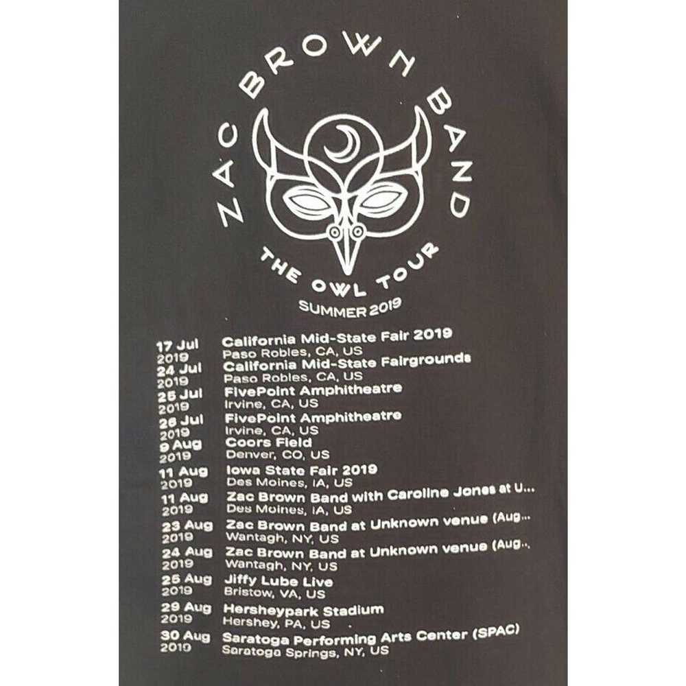 Other Zac Brown Band The Owl Tour 2019 Black T-Sh… - image 6