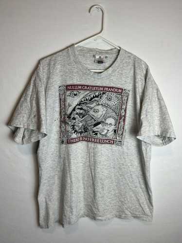 Lee Lee 1989 Vintage Ray Troll No Free Lunch Art T