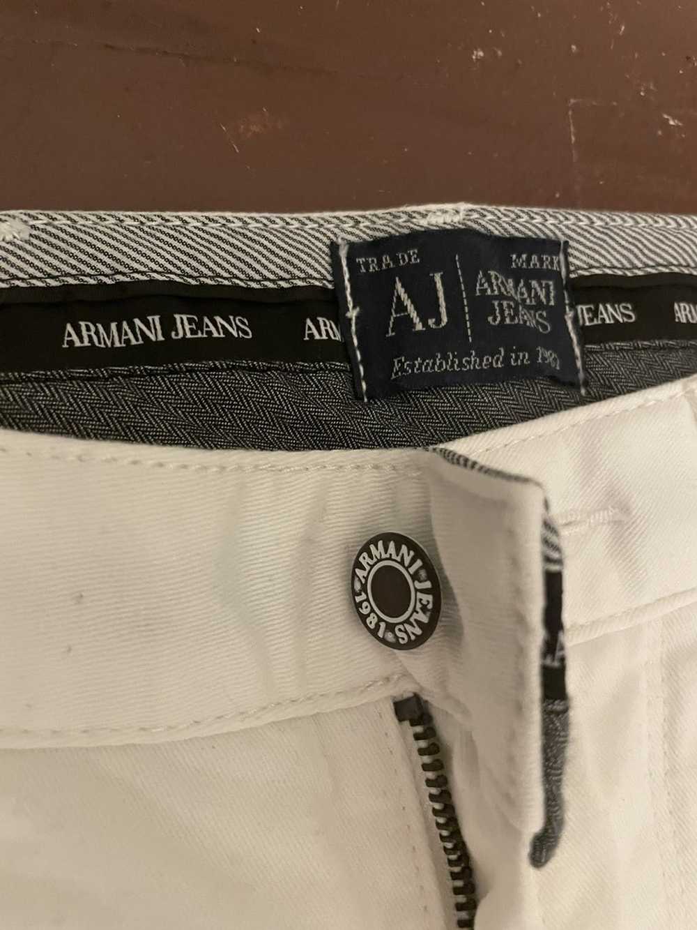 Giorgio Armani Armani White Pants J06 fitted - image 2