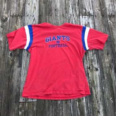 Reebok Vintage 00's New York Giants Red Banded Te… - image 1