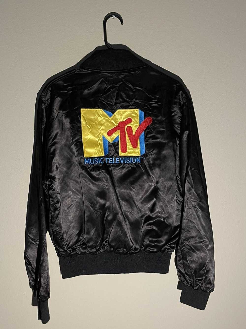 Mtv × Vintage Vintage 80s MTV Satin Jacket Medium - image 2