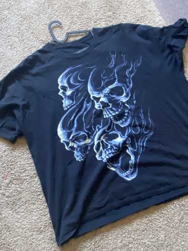 Japanese Brand Blue Skull Baggy (AFFLICTION INSPIR