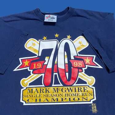 Rare VTG Mark McGwire St. Louis Cardinals 1998 Mac Zilla HR Chase T Shirt  90s XL