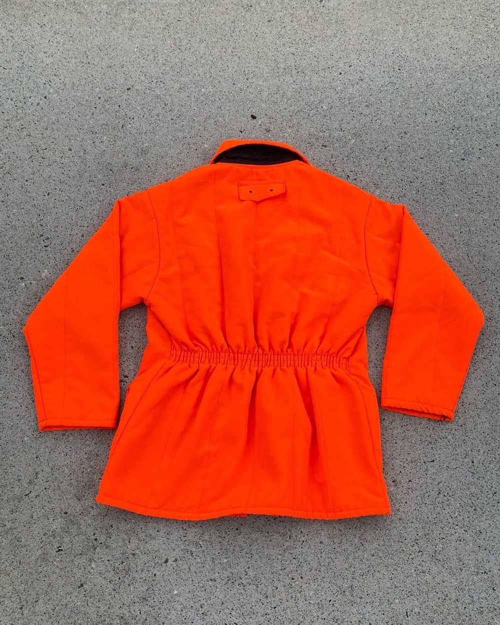 Vintage Vintage neon orange hunting jacket - image 4