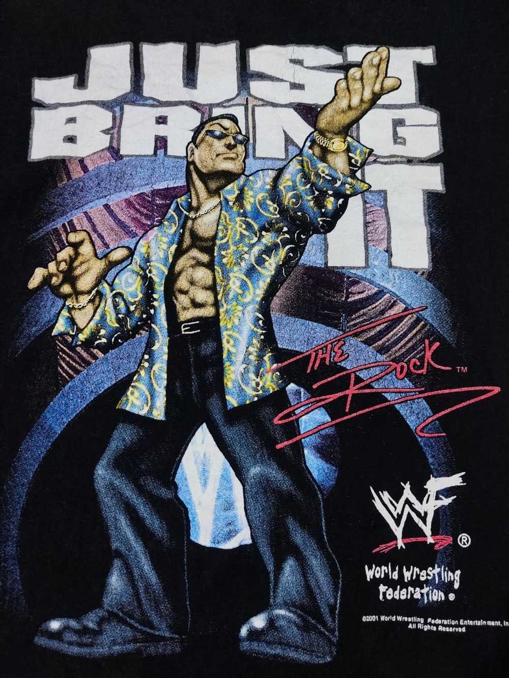 Vintage × Wcw/Nwo × Wwe Vintage 2001 The Rock Jus… - image 3