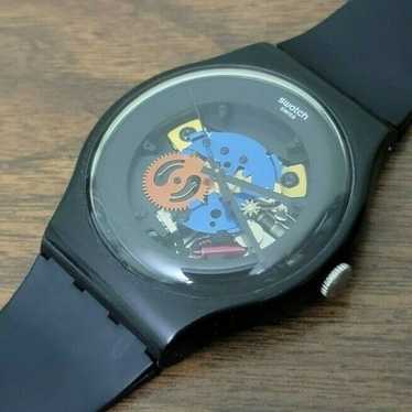 Swatch Swatch Originals Black Lacquered Silicone … - image 1