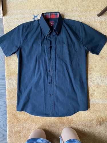 Merc Merc London Navy Dark Blue Button Up Short Sl