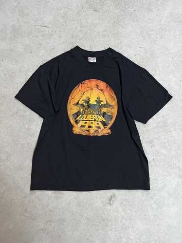 Vintage 1990s Black Louie Run Biker Tee