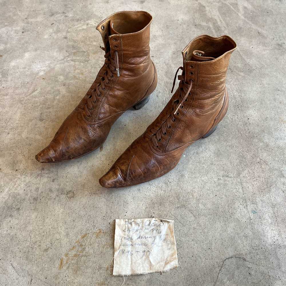 c. 1890s Boots w/ Provenance | Approx Sz 5 - image 2