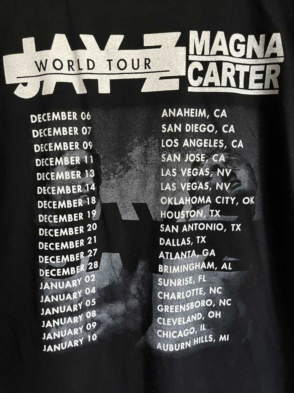 Vintage Jay-Z Magna Carter World Tour Vintage T-s… - image 4