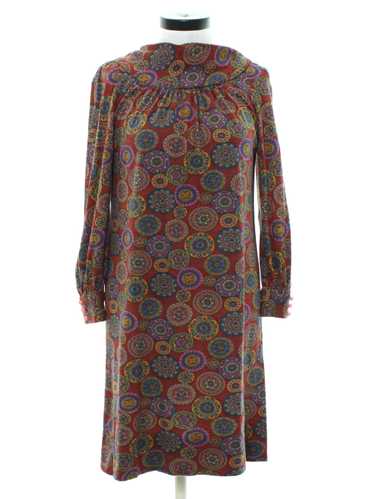 1970's Shift Style Hippie Dress - image 1