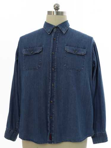 1990's Wrangler Mens Wrangler Denim Shirt