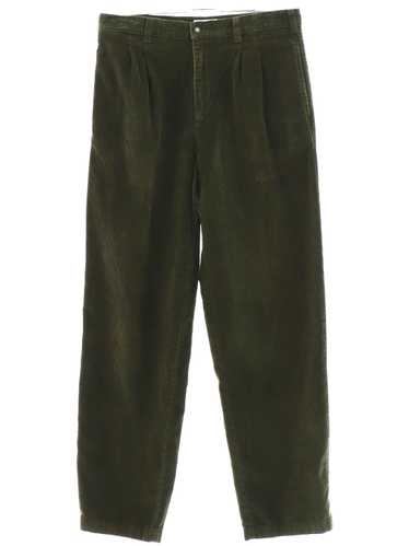 1990's Covington Mens Dark Green Thin Wale Corduro