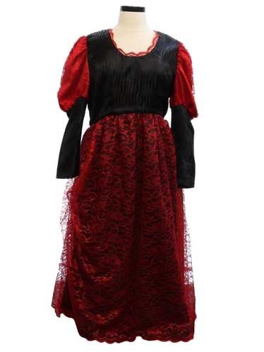 1980's Totally 80s Neo Edwardian Goth Style Prom … - image 1