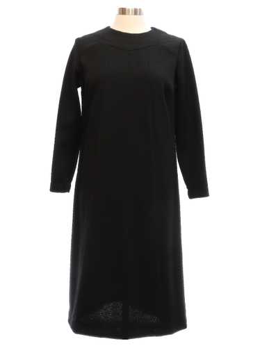 1960's Black Mod Knit Dress