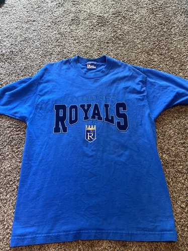 Kansas City Royals MAJESTIC Crown Town Graphic Pullover Blue Hoodie Men's