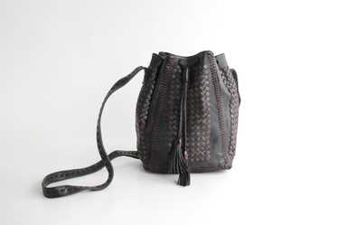 Bottega Veneta Black Lizard Vintage Bag 80s - Katheley's