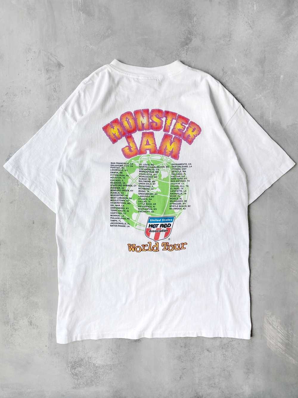 Monster Jam World Tour T-Shirt 90's - XL - image 2