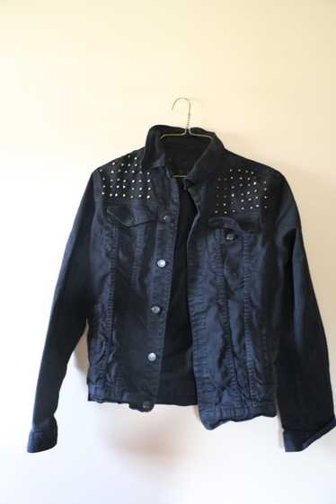 Zara Studded black denim jacket