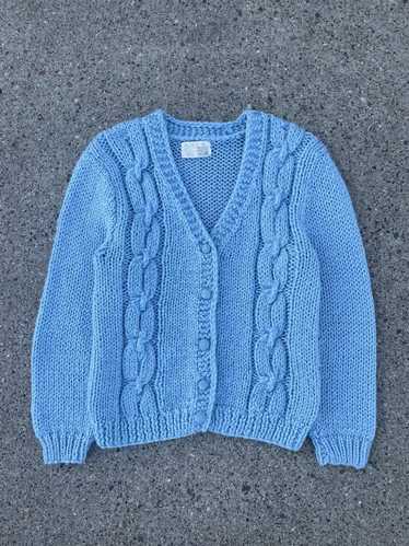 Made In Usa × Sears × Vintage 70’s Baby Blue Cabl… - image 1