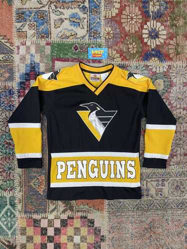90s Pittsburgh Penguins Vintage Windbreaker Zip Up Jacket Cute Rare Youth Small NHL Hockey Sportswear
