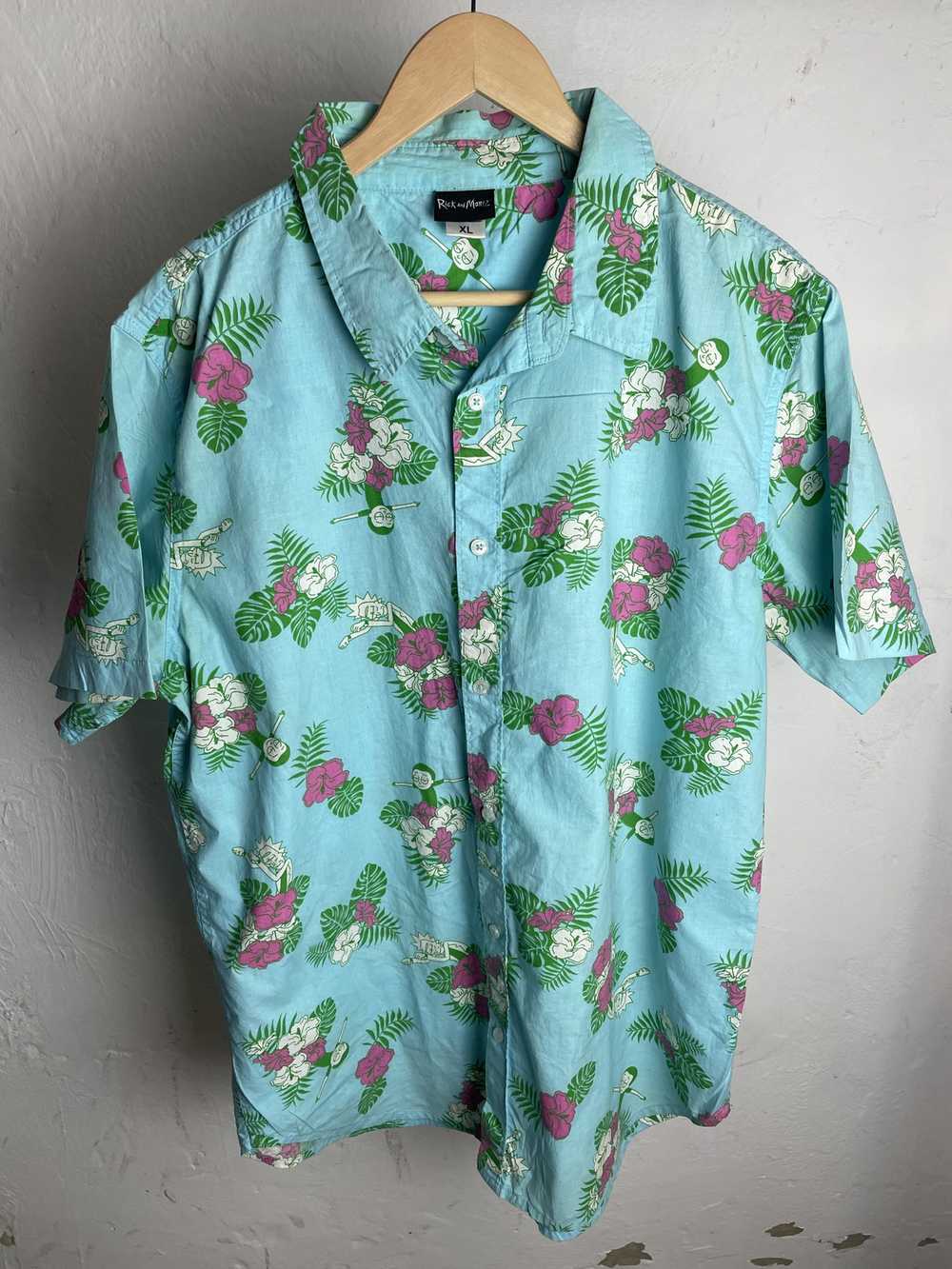Vintage Hawaiian Vintage Shirt rick & morty - image 1