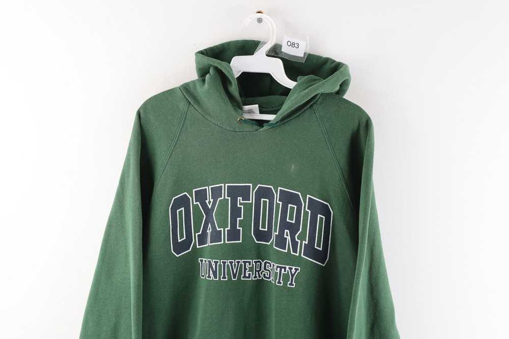 Vintage Vintage 90s Faded Oxford University Hoodi… - image 2