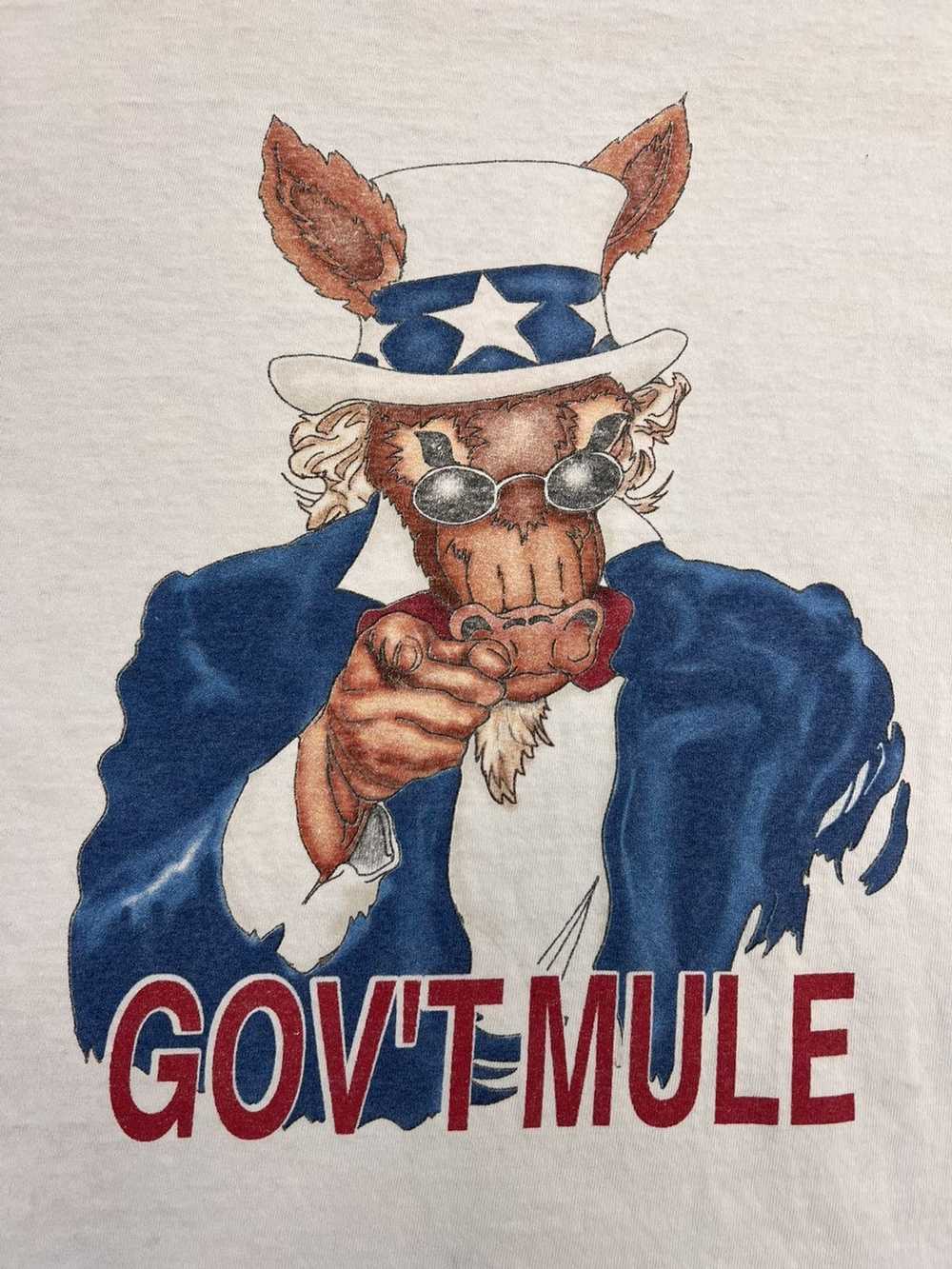 Vintage Vintage 90s Government Mule Band Shirt Ra… - image 3