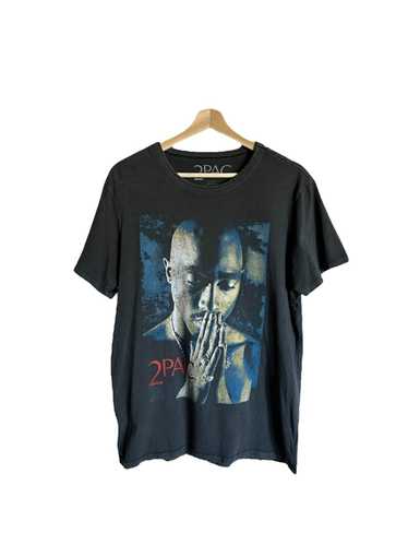 Rap Tees Tupac Distressed Rap T-shirt