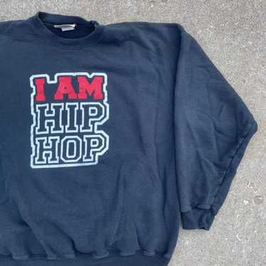 Hanes Vintage "I Am Hip Hop" Sweatshirt Men's XL - image 1