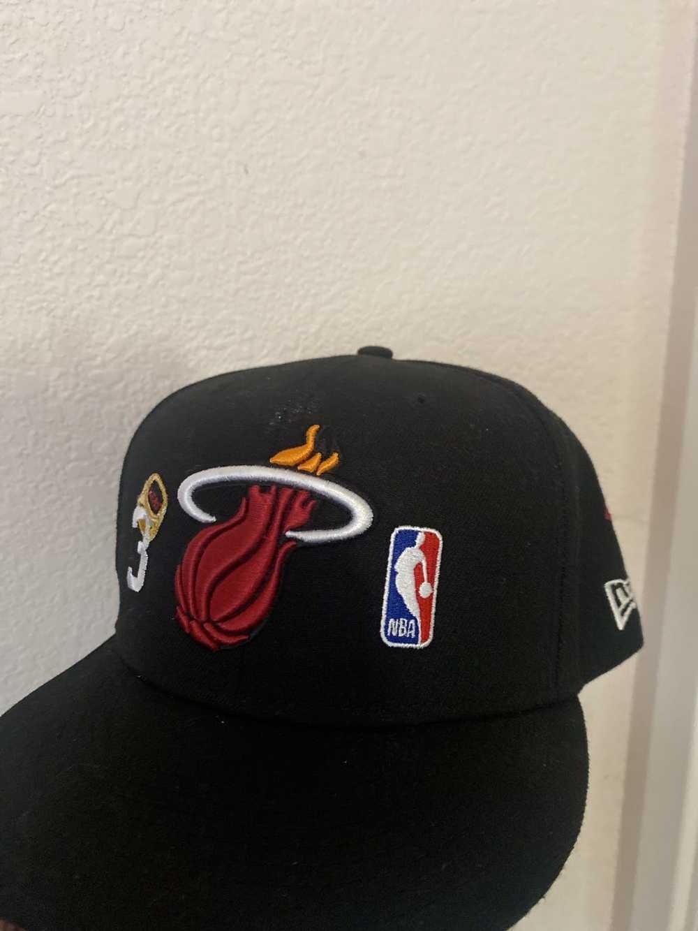 NBA × New Era New era x Miami heat 3peat hat - image 2
