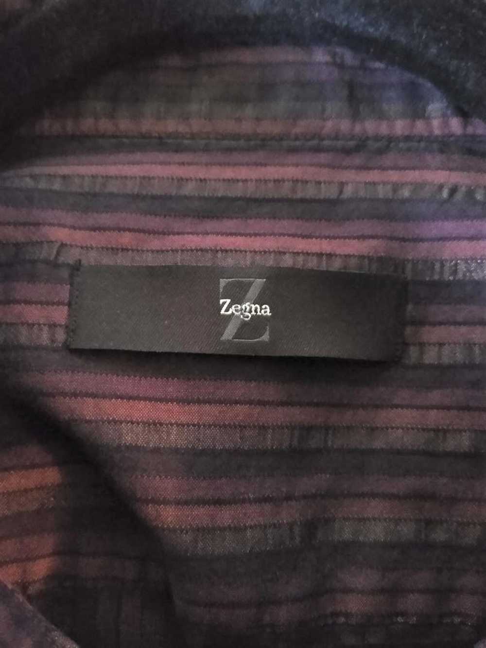 Ermenegildo Zegna Vintage Button Front Long Sleev… - image 3
